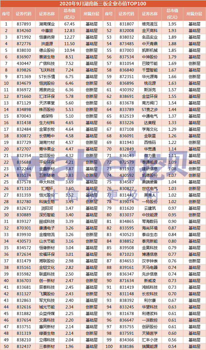 湖南新三板市值TOP100.png