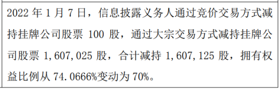 裕峰环境股东薄一峰减持16071万股权益变动后持股比例为6232